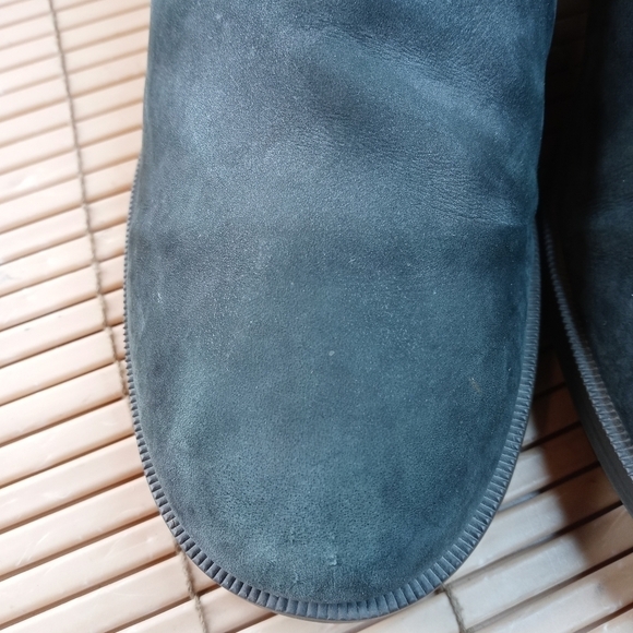 TEVA women's Foxy Bison Black Ankle Zip Heeled Harness Brushed Leather Boots Siz - Picture 5 of 11